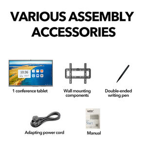 4K Android/ventana OPS 100 pulgadas tablero inteligente interactivo Multi Touch Scree Pizarra Interactiva computadora para educación 75 pulgadas - Product Image 4