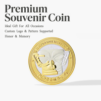 Pièce de monnaie en métal 2D personnalisable, plaquée or, argent ou or rose, avec fond texturé sablé, pour souvenirs de voyage et artisanat métallique