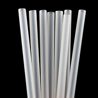 Pailles en plastique PP semi-transparentes écologiques avec design personnalisable pour les boissons aux fruits