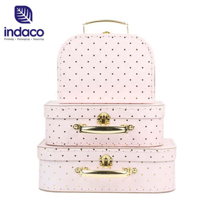 Dongguan Customized Paper <b>Suitcase</b> Baby Cardboard <b>Suitcase</b> for Children <b>Suitcase</b> Paper <b>Box</b> with Handle - Product Image 3