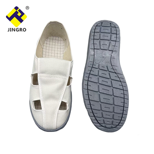 <span class=keywords><strong>Scarpe</strong></span> da Lavoro Antistatiche Grigie con <span class=keywords><strong>Base</strong></span> Bianca in Tela Twill, <span class=keywords><strong>Scarpe</strong></span> di Sicurezza ESD Antistatiche per Officine Senza Polvere - Product Image 3