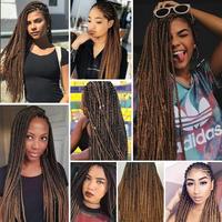 Super TZ Cheveux à tresser pré-étirés de 48 pouces, 2 paquets, Extensions de cheveux synthétiques EZ Jumbo Braids, Yaki Braids, R Box Braids, Twist