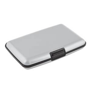 Porte-cartes de visite et porte-notes en aluminium argenté - Product Image 1