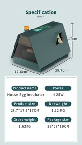 Inkubator telur unggas <span class=keywords><strong>mini</strong></span> portabel, untuk penggunaan di rumah murah kapasitas 10 telur unggas untuk telur ayam burung puyuh - Product Image 6