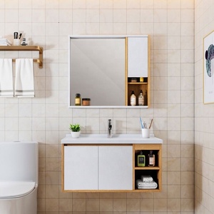 Espejo <span class=keywords><strong>de</strong></span> armario <span class=keywords><strong>de</strong></span> baño para baño, Material <span class=keywords><strong>de</strong></span> tablero <span class=keywords><strong>de</strong></span> partículas, diseño moderno - Product Image 4