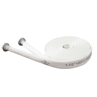 Tuyau incendie 8-65-25m haute pression renforcé polyester caoutchouc PU raccord borne d'incendie
