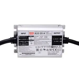 带金属外壳IP67 XLG-25-AB 700ma 25w spms led驱动器的Meanwell恒流电源