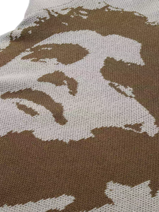 100% Len Tùy Chỉnh Odm Người Đàn Ông Jacquard Đan Áo Len Thời Trang Dạo Phố Áo Thun Cổ Điển Hàng Dệt Kim Crew Cổ Lỏng Phù Hợp Mùa Thu Thoáng Khí - Product Image 4