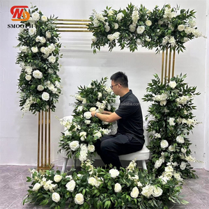 SMOOTH Natural Style Green Floral Runners Wedding Table Rose Flower Arrangements Wedding Customized Runner - Product Image 6