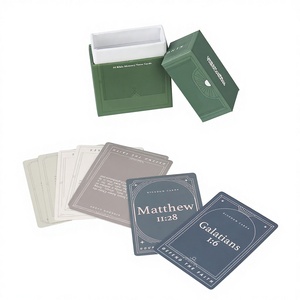 Stampa personalizzata di Dio parola Flash Card bibbia verso carte di studio per cristiani portatile e durevole della bibbia Card - Product Image 2