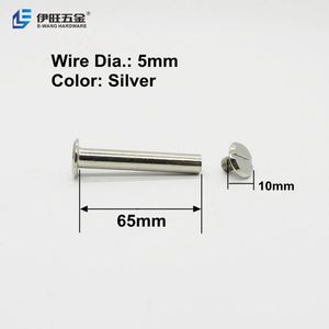 65mm Metal Male and Female Account Book Screw Binding Nail Book Binding Screw - Product Image 3