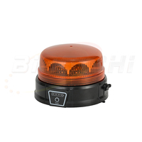 Feu de signalisation magnétique rechargeable ambre portable pour voiture avec télécommande et indicateur de niveau de batterie IP65 E-Mark SAE