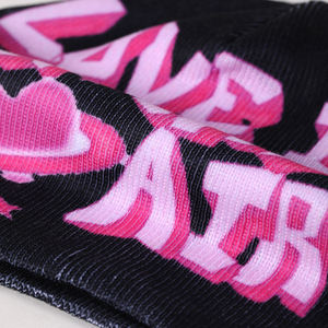 Diseño personalizado ropa de calle de gran tamaño gráfico sublimación impresión sin puños calavera gorra mujeres hombres Y2K acrílico Dtg impresión Beanie - Product Image 3