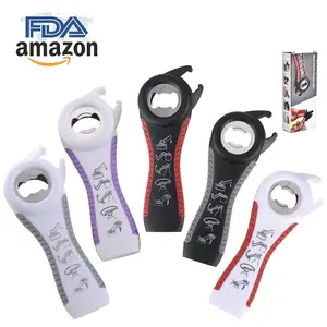 Kitchen Tool Gadget Multifunctional 5 in 1 Manual Opener for Various of Kitchen Cans, Bottles, Wine, Beer and Soda Pop