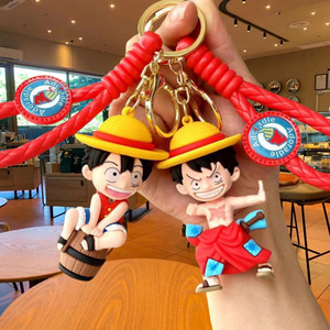 8 รูปแบบ 8 ซม.1 ชิ้นLuffy Zoro Sanji Nami Boa Chopperของเล่นการ์ตูนอะนิเมะPVCรูปพวงกุญแจFigurine - Product Image 4