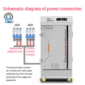 QDMECH ステンレス製 業務用 ライススチーマー マシン 便利な炊飯蒸し器 - Product Image 5