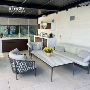 Alunotec מותאם אישית קל להרכיב פרגולות אלומיניום גזבו גג פטיו גן אספקה פרגולות - Product Image 4