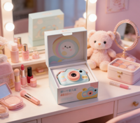 Boîte d'emballage en carton avec couvercle, finition mate, doublure en éponge, pour appareils photo pour enfants - Certifié Vietnam, Luxe Haut de Gamme