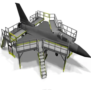 Kunden spezifische Arbeits plattform aus Aluminium legierung für Flughäfen unter der Wartungs plattform für Maschinen arbeits leiter flugzeuge