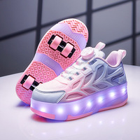 Nouveaux patins à roulettes unisexes pour enfants, à double roue, chaussures tendance, écologiques, confortables, avec doublure en coton amortissant