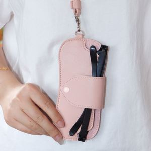 RTS Fashion Hanging Neck PU Leather Sunglasses Case with Long StrapTravel Waterproof Glasses Holder <b>Gifts</b> for Men Women - Product Image 4