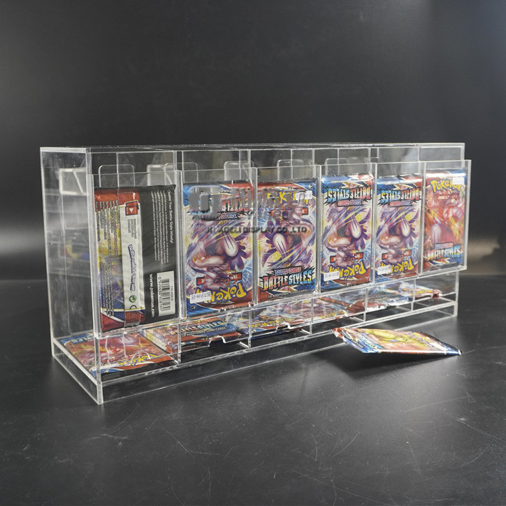 6 Slot Acrylic Booster Card Pack Dispenser for TCG/CCG 6 Slot Acrylic Booster Card Pack Dispenser for TCG/CCG
