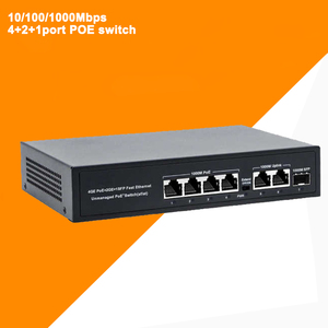 OEM/ODM Unmanaged Gigabit POE Switch 4+2+1 Port Configuration 7 Ports 65W Power 10/100/1000Mbps IEEE802.3AF/AT 14Gbps - Product Image 4