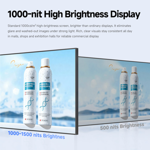 Écran d'affichage numérique SINGFOR 75 pouces haute luminosité 1000-1500 nits, cadre fin 6,9 mm, 4K UHD, Android, WiFi 6, XF75Q610 - Product Image 4