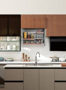 Roeasy - Armario <span class=keywords><strong>de</strong></span> Almacenamiento Tridimensional Inteligente y Automático con Puerta Superior Deslizante <span class=keywords><strong>de</strong></span> Apertura Táctil para <span class=keywords><strong>Cocina</strong></span> - Product Image 2