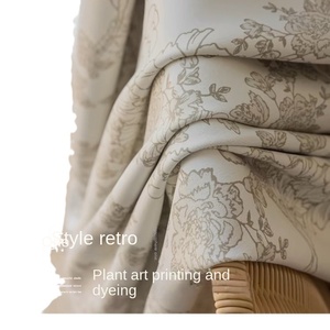 Chenille Polyester Luxuriöser Cremefarbener Moderner Hochverdunkelnder Umweltfreundlicher Ganzjahres-Vorhang mit Eingebauter Kordel Anpassbar - Product Image 3