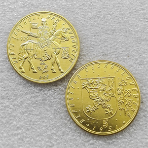 10 Ducats de Tchécoslovaquie 1933, 5 Ducats de Tchécoslovaquie 1931-1951, pièces commémoratives de style antique, cadeaux, décoration intérieure - Product Image 6