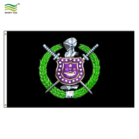 Drapeau de fraternité personnalisé 3x5 pieds Dura Poly Omega Psi Phi