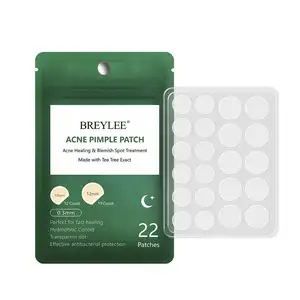 BREYLEE Novo kit acne dia e noite definir resultados rápidos respirável remendo de remoção não irritante acne