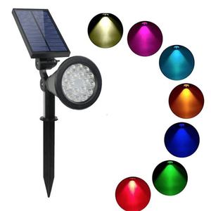 Luces Solares RGB para Jardín con Clasificación IP65, 18 LED, para Exteriores, Paisajes, Césped, Caminos, Decoración - Product Image 1