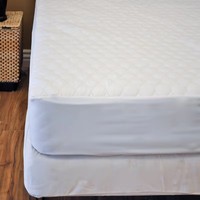 Protège-matelas matelassé en polyester de haute qualité, confortable et sain, anti-acariens, pour chambre à coucher