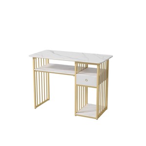 Hot Sale <b>Nail</b> Salon Furniture Manicure <b>Nail</b> <b>Table</b> Beauty Station Client <b>Table</b> with Drawers - Product Image 1