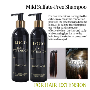 Extension per capelli parrucca cura <span class=keywords><strong>shampoo</strong></span> <span class=keywords><strong>e</strong></span> balsamo produttore logo personalizzato <span class=keywords><strong>idratante</strong></span> Detangles <span class=keywords><strong>e</strong></span> reintegra la nutrizione brillare - Product Image 3