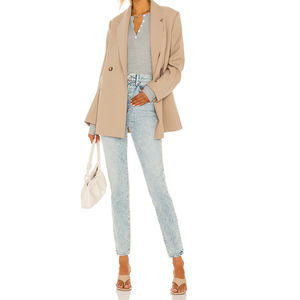 Soft Thermal Knit <strong>Women</strong> <strong>Top</strong> Long Sleeves Thumb Cut Outs Bodycon Grey <strong>Henley</strong> Tee - Product Image 4