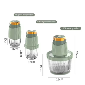 Chất lượng đa chức năng bé 3 in1 thịt máy xay sinh tố 0.5 + 0.8 + 2.5L Công suất điện xử lý thực phẩm với lưỡi thép không gỉ - Product Image 6