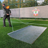 Tapis de nivellement de terrain galvanisé, râteau pour terrain de sport, 3*3 3*4 3*5 3*6 pouces, taille personnalisée, tapis de toilettage en métal