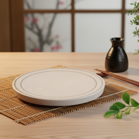 Assiette plate ronde en mélamine épaisse de 8,3 pouces pour service alimentaire, vente en gros d'usine