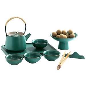 Ceramic Kung Fu <b>Tea</b> <b>Set</b> With Teapot 4 <b>Cups</b> <b>Tea</b> Caddy Portable Travel Home Use - Product Image 1