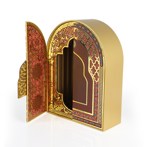 Tùy chỉnh thiết kế Dubai sang trọng cứng nhắc đôi mở cửa từ 50ml 100ml chai nước hoa Bộ carton bao bì các tông Hộp quà tặng - Product Image 5