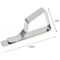 Clips de nappe trapézoïdaux en acier inoxydable, pinces de nappe pour l'extérieur