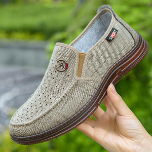 รองเท้าลำลองผ้ายีนส์ด้านบนของผู้ชายผ้าพื้นรองเท้าทันสมัยรองเท้าใส่ออกกำลังกายเดินในฤดูใบไม้ร่วง - Product Image 4