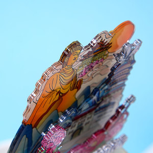 Support de signalisation en acrylique transparent personnalisable pour merchandising de groupe <span class=keywords><strong>Mayday</strong></span>, avec fentes sur mesure et support rotatif, vente en gros Chine - Product Image 4