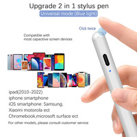 Stylet actif 2-en-1 de haute précision nouvel accessoire mobile/tablette en métal pour l'annotation et le dessin haute sensibilité tactile