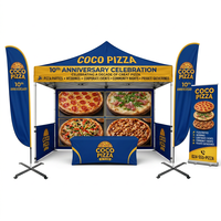 Tente pliante promotionnelle ADMAX 3x3 pour événements, affichage publicitaire, mariage, imperméable, ignifuge, anti-UV, chapiteau, gazebo, tente commerciale