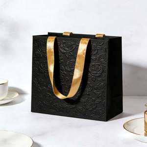 Custom Logo Kraft Paper Shopping Bags with Handles Eco-Friendly Durable for Retail Grocery <b>Takeaway</b> - Product Image 3