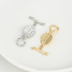 เครื่องประดับทองเหลืองแบบ DIY ตะขอเกี่ยวชุบทองสำหรับสร้อยข้อมือสร้อยคอ - Product Image 3